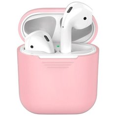Силиконовый чехол Deppa для наушников Apple AirPods (розовый)