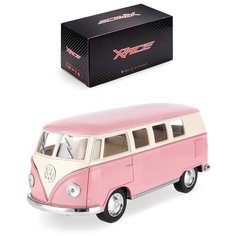 Детская инерционная металлическая машинка с открывающимися дверями, Volkswagen Classical Bus Serinity Toys