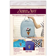 ABRIS ART Набор-украшение для вышивания бисером Мороженко 7.5 х 12 см (AD-105)