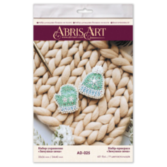 ABRIS ART Набор-украшение для вышивания бисером Зимушка-зима 3.4 х 7.6 см (AD-025)