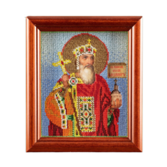 Радуга бисера Набор для вышивания бисером Святой Владимир Князь Киевский 12х14.5см (В-319)