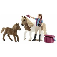 Игровой набор Schleich Конюх с шотландскими пони 42362