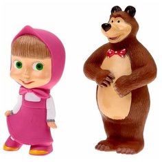 Играем вместе Набор резиновых игрушек «Маша и Медведь»