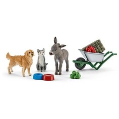 Игровой набор Schleich Кормление на ферме 41423