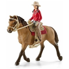 Игровой набор Schleich Наездница в стиле Вестерн с лошадью 42112