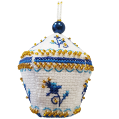 ZENGANA Набор для вышивания бисером и нитками Светлячок 7 × 7 см (М-136)