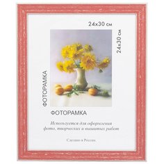 Рамка Gamma МРП-16 24 х 30 см пластикс оргстеклом №01 красный 1 шт.