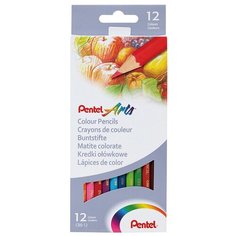 Pentel Карандаши цветные Colour pencils 12 цв12 штCB8-12 2 шт.