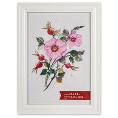 Рамка Gamma ПРК-01 15 x 21 см пластикс оргстеклом белый 2 шт.