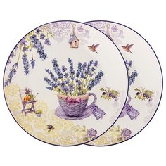 Посуда фарфоровая Lefard Лаванда прованс набор закусочных тарелок 20.5 см 104-587 1 шт.