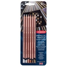 Derwent Набор цветных карандашей Metallic 6 цв6 шт. 1 шт.