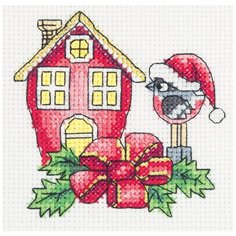 Klart набор для вышивания 8-271 Домик снегиря 1 шт.