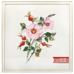 Рамка Gamma ПРК-10 50х50 см пластикс оргстеклом белёный дуб 1 шт.