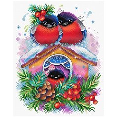 Набор для вышивания М.П.Студия М №25 №440 Зимний домик 18 х 23 см 1 шт. Жар Птица