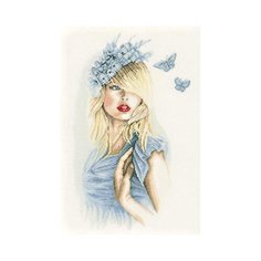 Набор для вышивания LANARTE №49 PN-0155691 Голубые бабочки 1 шт.