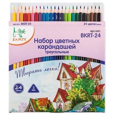 KANZY BKRT-24 Набор цветных карандашей треугольных 24 цвассорти 1 шт.