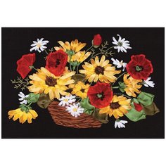 Набор для вышивания PANNA C-1129 ( Ц-1129 ) Букет из рудбекии и маков 1 шт.