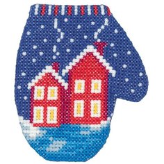 Klart набор для вышивания 8-392 Варежка с домиками 2 шт.