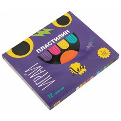Лео Пластилин классический Играй LPMC-0112 240 г ( в картонной упаковке ) 12 цв. 3 шт.