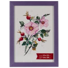 Рамка Gamma ПРК-02 15 x 21 см пластикс оргстеклом сиреневый перламутр 2 шт.