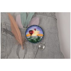 Набор для вышивания PANNA Живая картина JK-2185 БрошьВоздушные шары 1 шт.