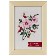 Рамка Gamma ПРК-02 10 x 15 см пластикс оргстеклом слоновая кость 3 шт.