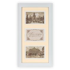 Рамка Gamma ПСП-02 42 х 21 см пластик со стеклом и паспарту белый 1 шт.