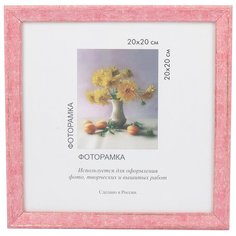 Рамка Gamma МРП-17 20 х 20 см пластикс оргстеклом №02 розовый 1 шт.