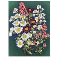 Набор для вышивания Каролинка №12 лентами Полеые цветы 4003 185 х 255 см 1 шт.