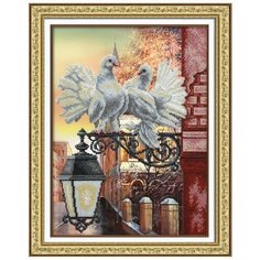 Набор для вышивания Паутинка Б-1453 Голубки 38 х 28 см 1 шт.