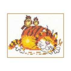 Набор для вышивания Алиса 0-001 Ленивый кот 11 х 9 см 3 шт.