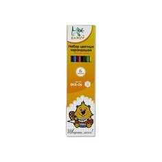 KANZY BKR-06 Набор цветных карандашей 6 цвассорти 7 шт.
