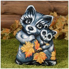 Набор для вышивания PANNA PD-1635 ( ПД-1635 ) Подушка Крошка Енот 1 шт.