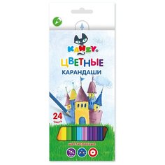 KANZY CP-5024 Набор цветных карандашей Таинственный замок 24 цв. 2 шт.