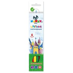 KANZY CP-5006 Набор цветных карандашей Таинственный замок 6 цв. 5 шт.