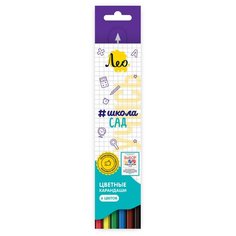 Лео LSCP-06 Учись Набор цветных карандашей 6 цв. 5 шт.
