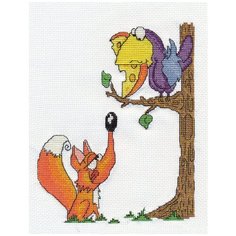 Klart набор для вышивания 8-129 Ворона и лисица 2 шт.