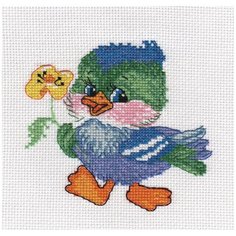 Klart набор для вышивания 8-187 Утенок с цветочком 2 шт.