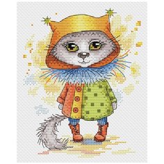 Набор для вышивания М.П.Студия М №08 №139 Кошка в сапожках 18 х 14 см 2 шт. Жар Птица