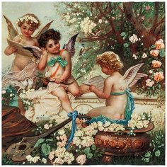 Набор для вышивания PANNA Живая картина JK-2031 ( ЖК-2031 ) Амурчики 1 шт.