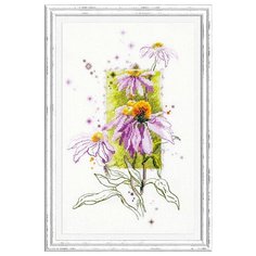 Набор для вышивания Чудесная Игла 100-101 Эхинацея 14 х 23 см 1 шт.