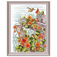 Набор для вышивания М.П.Студия М №05 №014 Глоток нектара 26 х 18 см 2 шт. Жар Птица