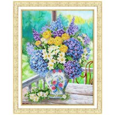 Набор для вышивания Паутинка Б-1255 Букет с гортензией 38 х 28 см 1 шт.