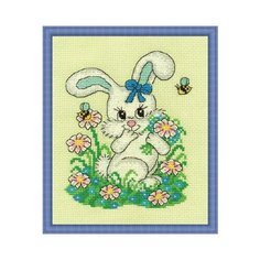 Klart набор для вышивания 8-049 Зайка на лужайке 2 шт.