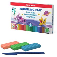 ErichKrause Классический пластилин Monsters со стеком 270 г 18 цв50555 3 шт.