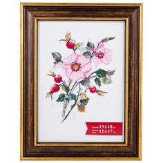 Рамка Gamma ПРК-10 13х18 см пластикс оргстеклом коричневый 2 шт.