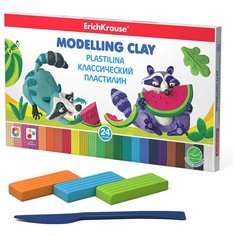 ErichKrause Классический пластилин со стеком 432 г 24 цв53413 2 шт.