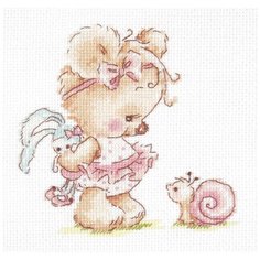 Набор для вышивания Чудесная Игла 017-16 Я с тобой дружусь! 13 х 13 см 2 шт.