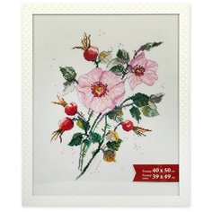 Рамка Gamma ПРК-14 40х50 см пластикс оргстеклом белый 1 шт.