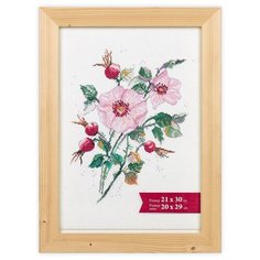 Рамка Gamma AFBR-01 21 х 30 см деревсо стеклом натуральное дерево 2 шт.